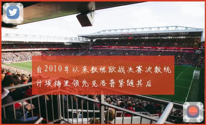自2010年以来教练欧战决赛次数统计埃梅里领先克洛普紧随其后